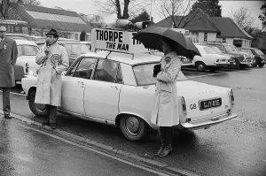 jeremy thorpe visit barnstaple 1974